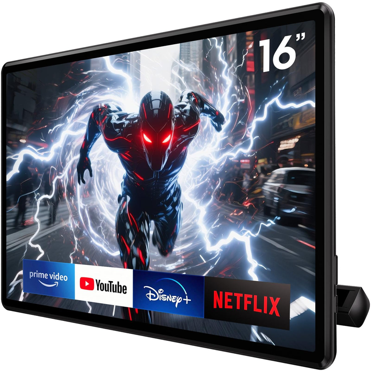16" Android 13 Car TV Headrest Monitor(Pair),Car Rear Entertainment System