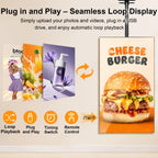 49inch Digital Signage Display, 4K 2500nits High Brightness Digital Signage