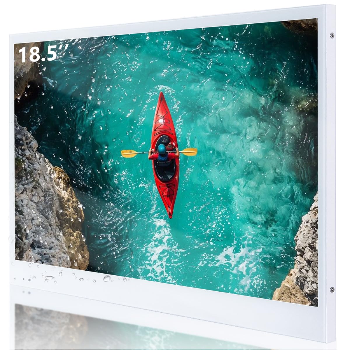 32 inches Smart Mirror TV for Bathroom IP66 Waterproof WiFi Bluetooth DTV Tuner LED Television Android SPA Big Screen Vanishing in Wall for Luxury Hotel Kitchen