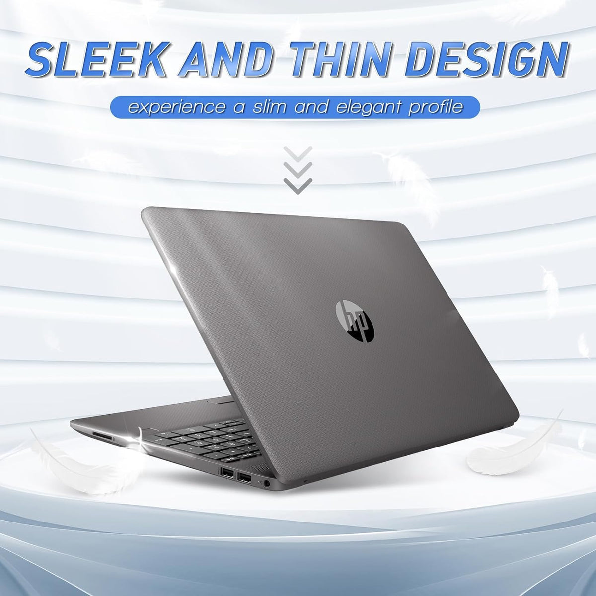 HP 15.6 FHD Display G9 Laptop • 64GB RAM • 1.5TB Storage (1TB SSD & 500GB External) • AMD Dual Core Processor • Upto 12 Hours Battery Life • w/WOWPC Bundle • Windows 11 Pro