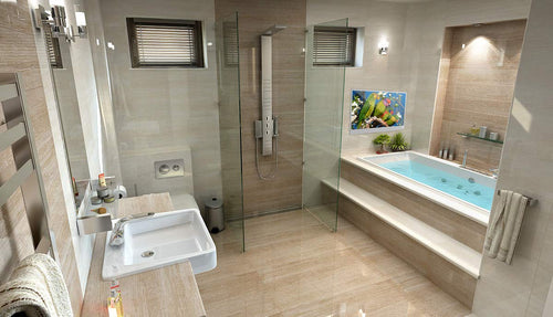 27 inches Smart Bathroom Mirror LED TV for Bathroom Android Shower Television Waterproof ATSC Vanishing Mirror for Bathtub