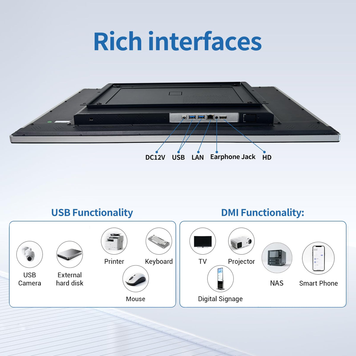 32 Inch Android 11 Touchscreen Display, 1080P FHD Smart Monitor