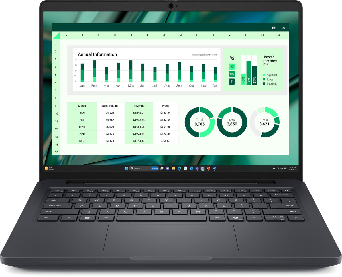 Dell 2026 Pro Max 14 MC14250 14" 1900x1200 IPS Laptop 16-Core Intel Core Ultra 7 265H Arc Graphics 32GB DDR5 4TB SSD Thunderbolt 4 USB-C WIFIAX RJ45 BT 5.3 Webcam HDMI 2.1 Backlit KB Windows 11 Pro