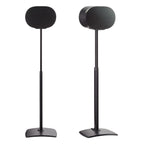 Sanus Height Adjustable Speaker Stand for Sonos Era 300 - 17" - Black - Custom Fit - Polished - Durable Steel & Extruded Aluminum - OSSE300A2-B2