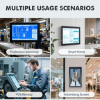 10.4" Industrial Touch Panel PC, Ratio 4:3 Multi-Touchscreen-Monitor,Wall Mounted Touch Screen Panel Computer,WiFi & Built-in Speakers,IP65 Front,Win 10 I5 RAM 8G+256G SSD