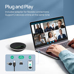 Yealink Bluetooth Speakerphone SP96 with Dongle Support Daisy-Chain