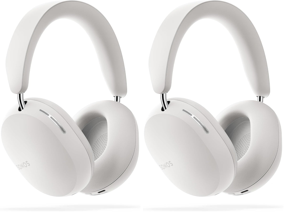 Sonos Ace | Noise Cancelling Wireless Over-Ear Headphones with Bluetooth, 30-Hour Battery Life, Spatial Audio, Dolby Atmos, Dynamic Head Tracking - Black (Pack of 2)