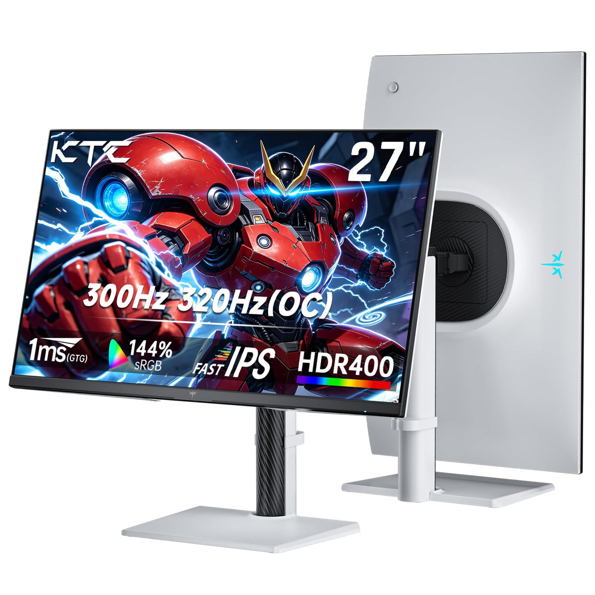 KTC 24 Inch Gaming Monitor 180Hz - 1440P Computer Monitors, Fast IPS H24T7