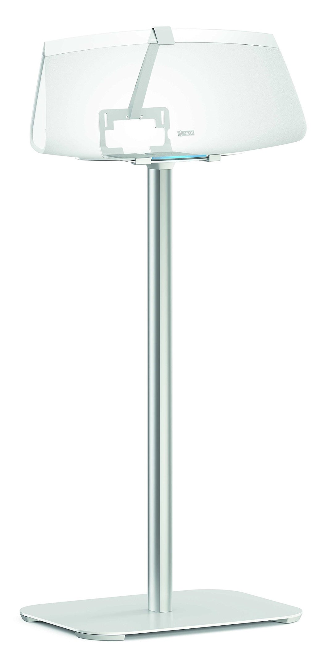 Vogel's Speaker Floor Stand, Universal and for SONOS Play - SOUND 3305 W for Play 5, Denon Heos 5 & 7 and other speakers, White (single stand)