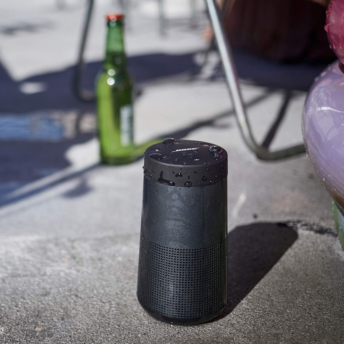 Bose The SoundLink Revolve, The Portable Bluetooth Speaker with 360 Wireless Surround Sound, Triple Black