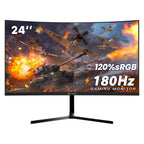 CRUA 49" DQHD 165Hz Ultrawide Curved Gaming Monitor, 1500R, FreeSync, Black