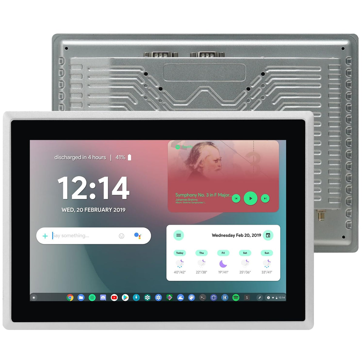 15.6-Inch Industrial Embedded Panel PC, Ratio 16:9 Multi-Touchscreen-Monitor,Industrial Touch Screen Panel Computer,WiFi & Built-in Speakers,IP65 Front,Win 10 I5 RAM 8G+256G SSD