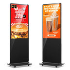 MWE 55 Inch 4K Touchscreen Kiosk, Indoor Floor Standing Digital Signage Displays, Advertising Display LCD Totem, Interactive Display Poster Android System with Auto Media Player
