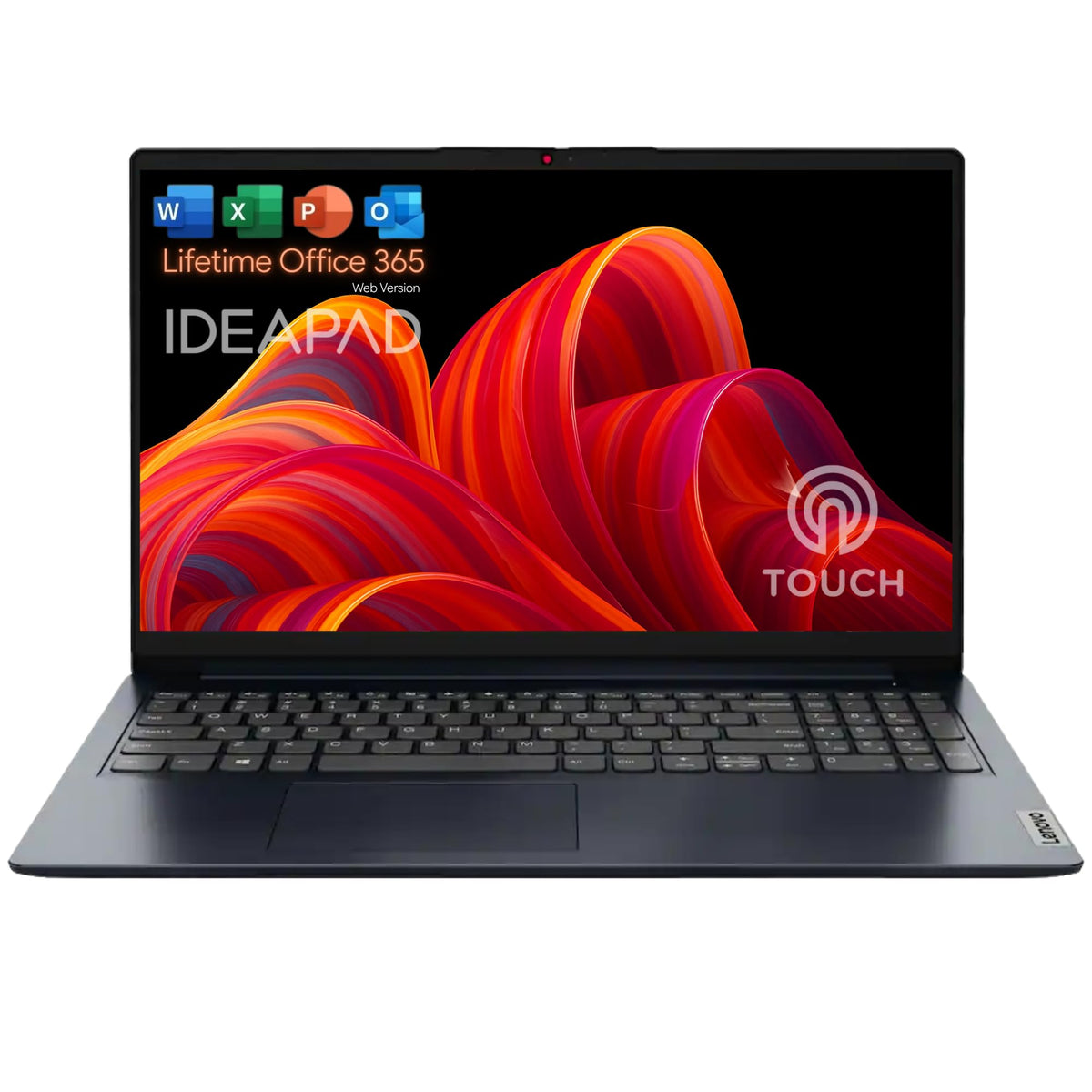 Lenovo IdeaPad Business Laptop with Office 365 for The Web - 15.6" FHD Touchscreen Display - Intel 13th 10-Core i5 (Outperforms i7-1255U) - 16GB RAM - 2TB SSD - Windows 11 w/o Mouse