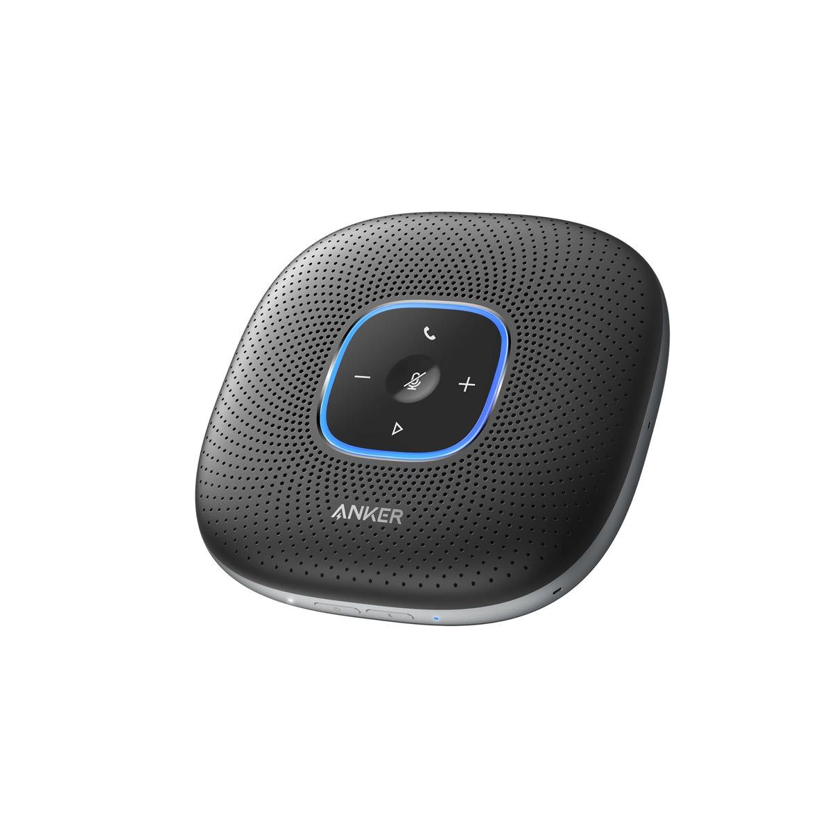Anker PowerConf Bluetooth Speakerphone with 6 Microphones, Enhanced Voice Pickup, 24 Hour Call Time, Bluetooth 5, USB C, Conference Speaker Compatible with Leading Platforms, PowerIQ Technology