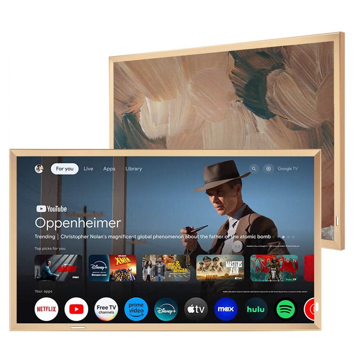 28 Inches 4K UHD Smart Magic Mirror Bathroom TV webOS Television WiFi Bluetooth Smart TV Voice Control ATSC DTV Tuner New