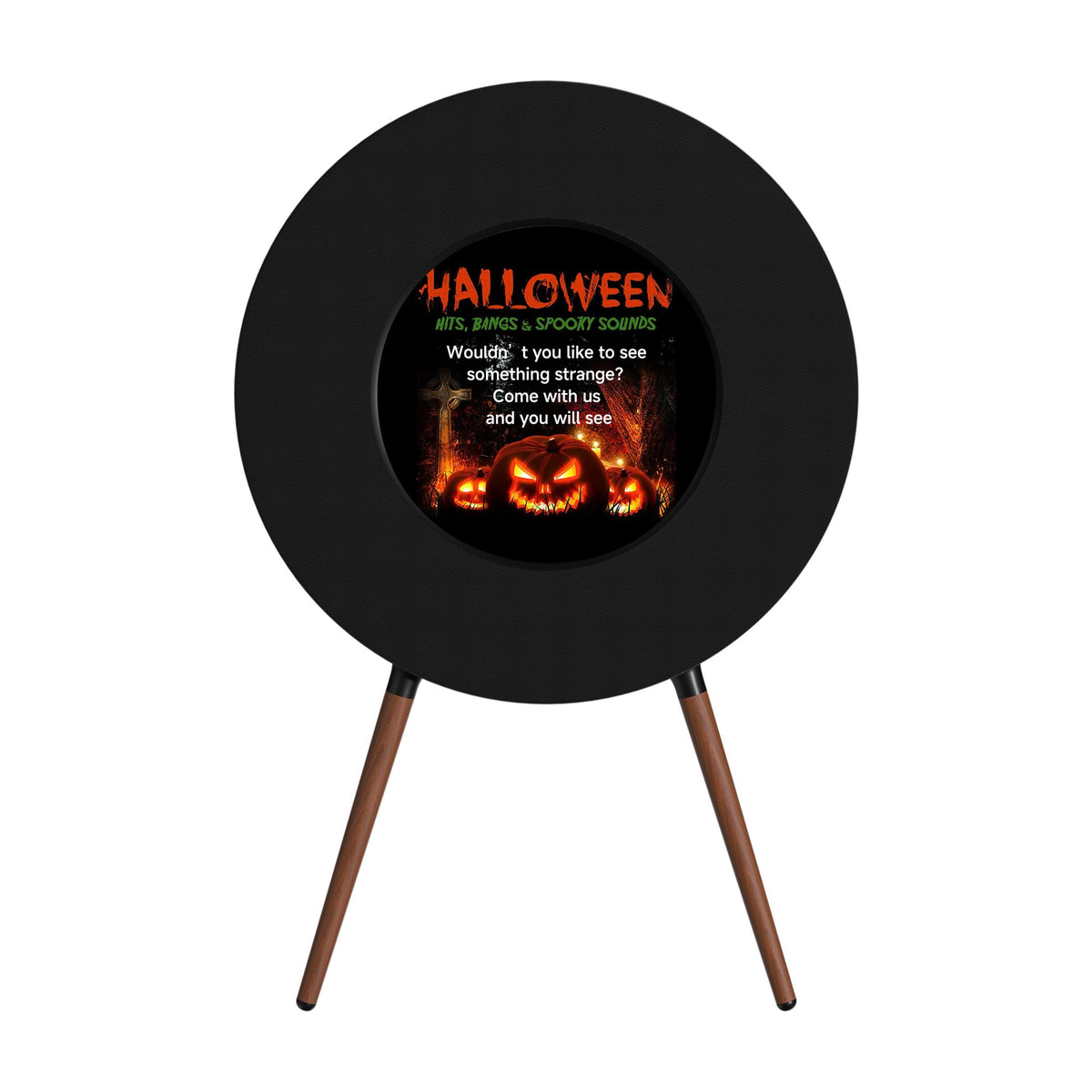 Record R1 Award-Winning Vinyl Bluetooth Speaker, 21.5" Display with Dynamic Lyrics & Album Art, 2.1 Hi-Fi Stereo by Jamo, Wi-Fi & BT 5.1, Premium Home Audio Décor