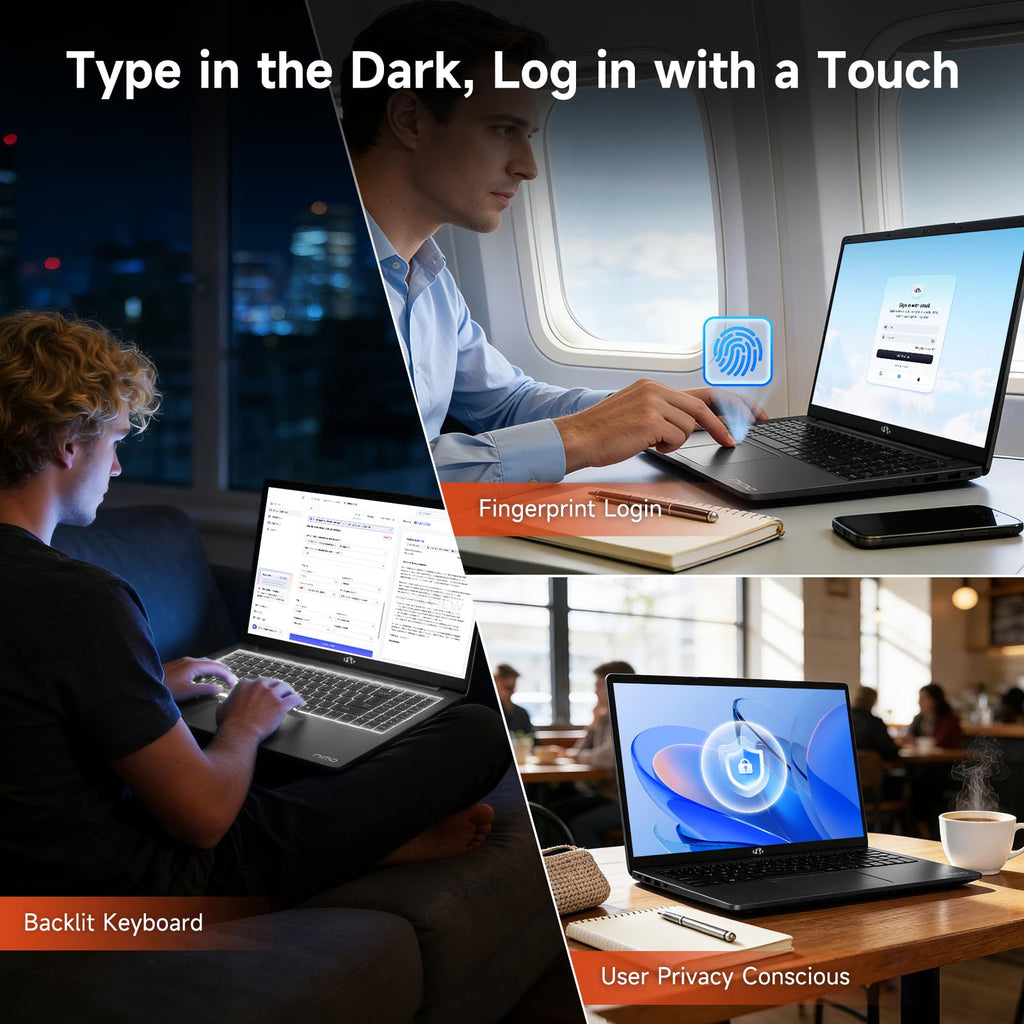 NIMO 17.3" Light Gaming Laptop, 8 Cores AMD Ryzen 7 32GB DDR5 2TB SSD