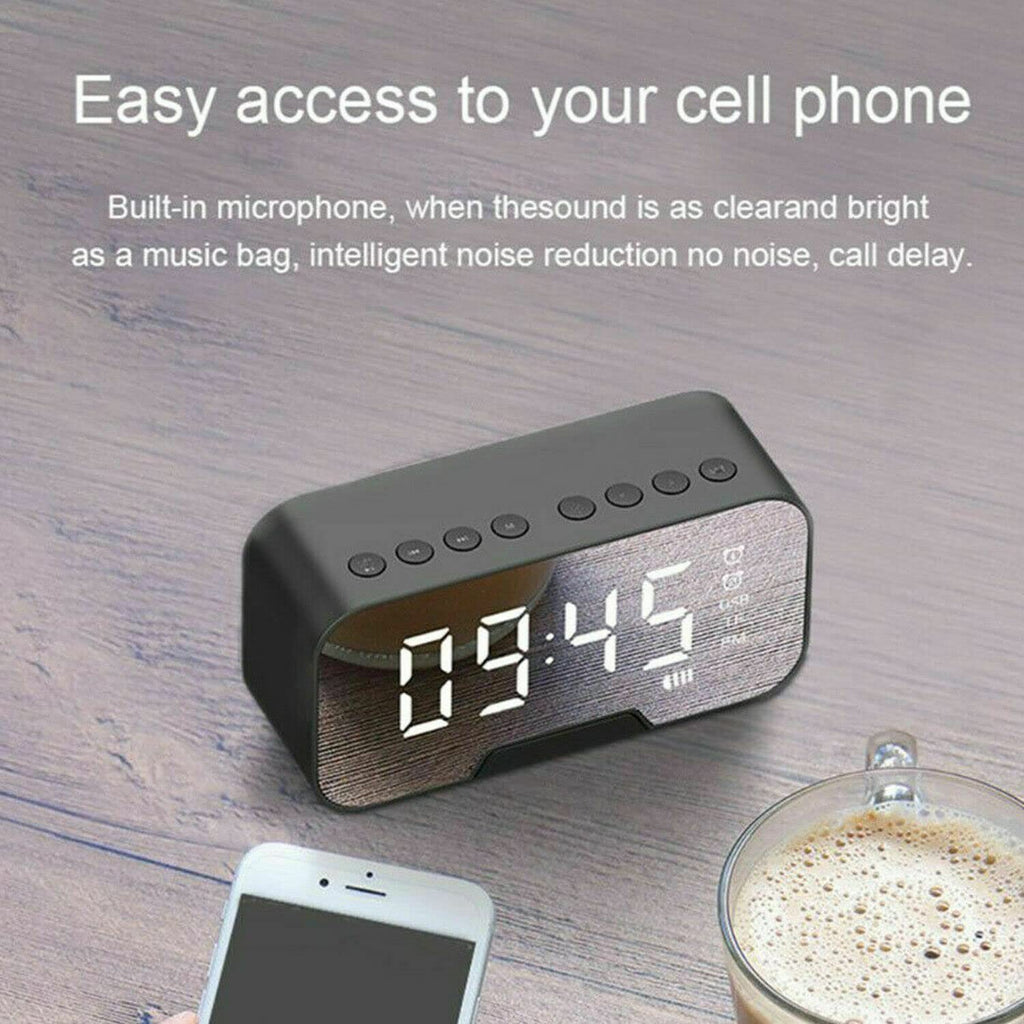 LED Digital Electronic Desktop Clock Snooze Alarm Time Temperature Display