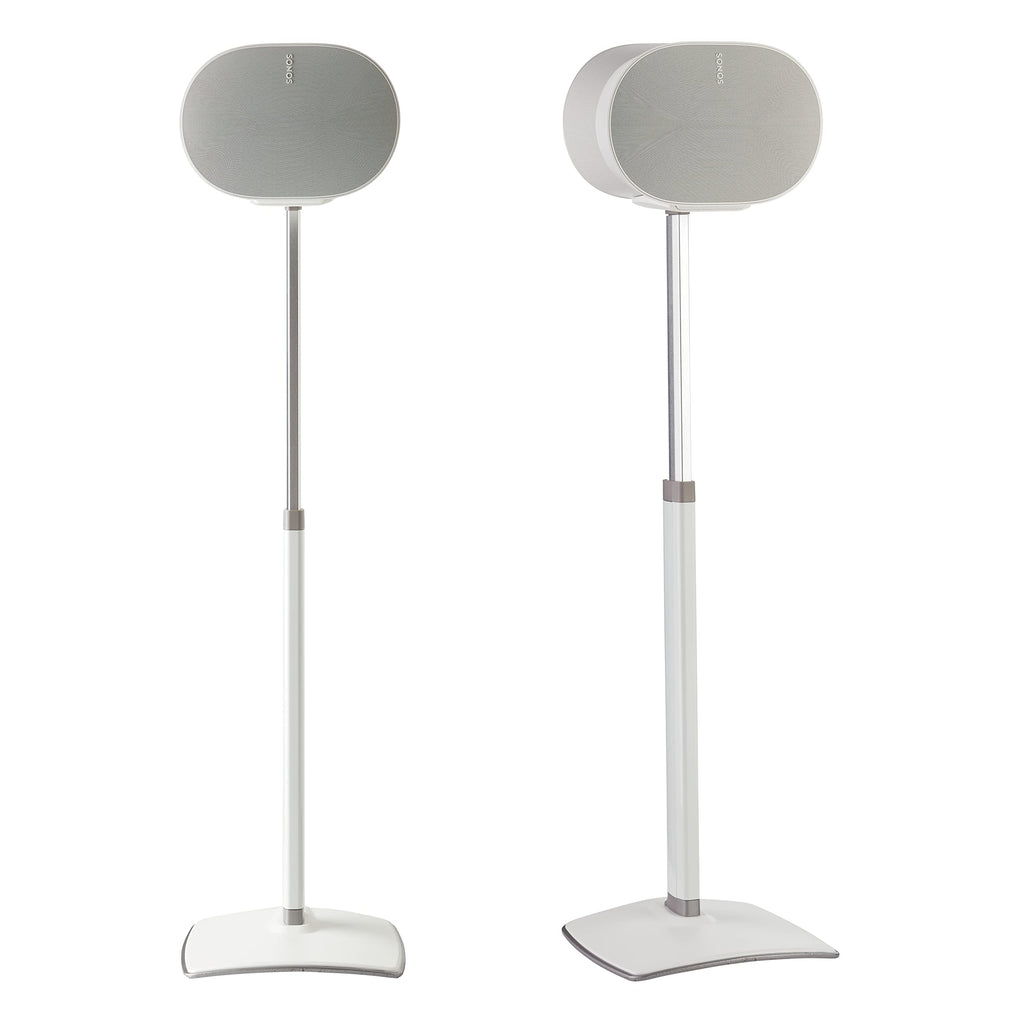 Sanus Height Adjustable Speaker Stand for Sonos Era 300 - 17" - Black - Custom Fit - Polished - Durable Steel & Extruded Aluminum - OSSE300A2-B2
