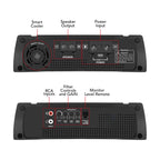 Taramps 900890 Class D HD 3000 Watt RMS 4 Ohms Automotive Sound Systems Mono Full Range Speaker Amplifier with Built In Thermal Management Fan