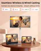KTC MEGAPAD 32 Inch 4K Smart Portable Touchscreen TV on Wheels, A32Q7S