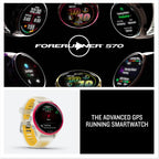 Garmin Forerunner 570 (42 mm, Mango) Triathlon GPS Smartwatch Bundle