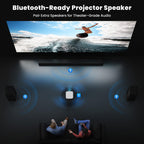 4K Outdoor Projector with Wifi and Bluetooth, Built-in Apps, Smart Projector with Auto Focus & Keystone, 1500 ANSI Lumens and 300" Movie Projector for Outdoor Use