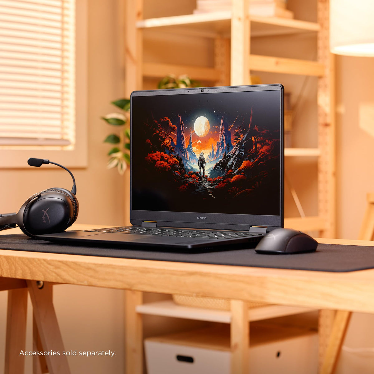 HP OMEN 16 inch Slim Gaming Laptop, 2K 165Hz Display, Intel Core Ultra 7-255H, 16 GB RAM, 512 GB SSD, NVIDIA GeForce RTX 5060 GPU (8 GB Dedicated), Windows 11 Home, Shadow Black, 16-an0000nr