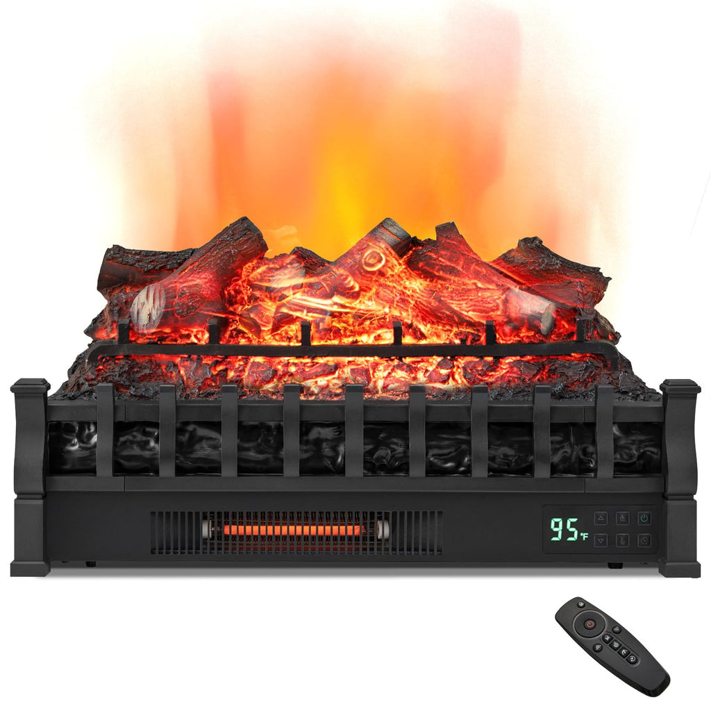 Tangkula 26" Smart Electric Fireplace, Compatible with Alexa, WiFi Enabled