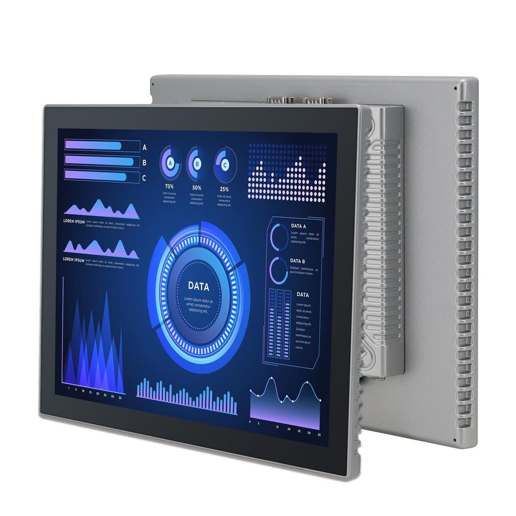 10.4" Industrial Touch Panel PC, Ratio 4:3 Multi-Touchscreen-Monitor,Wall Mounted Touch Screen Panel Computer,WiFi & Built-in Speakers,IP65 Front,Win 10 I5 RAM 8G+256G SSD