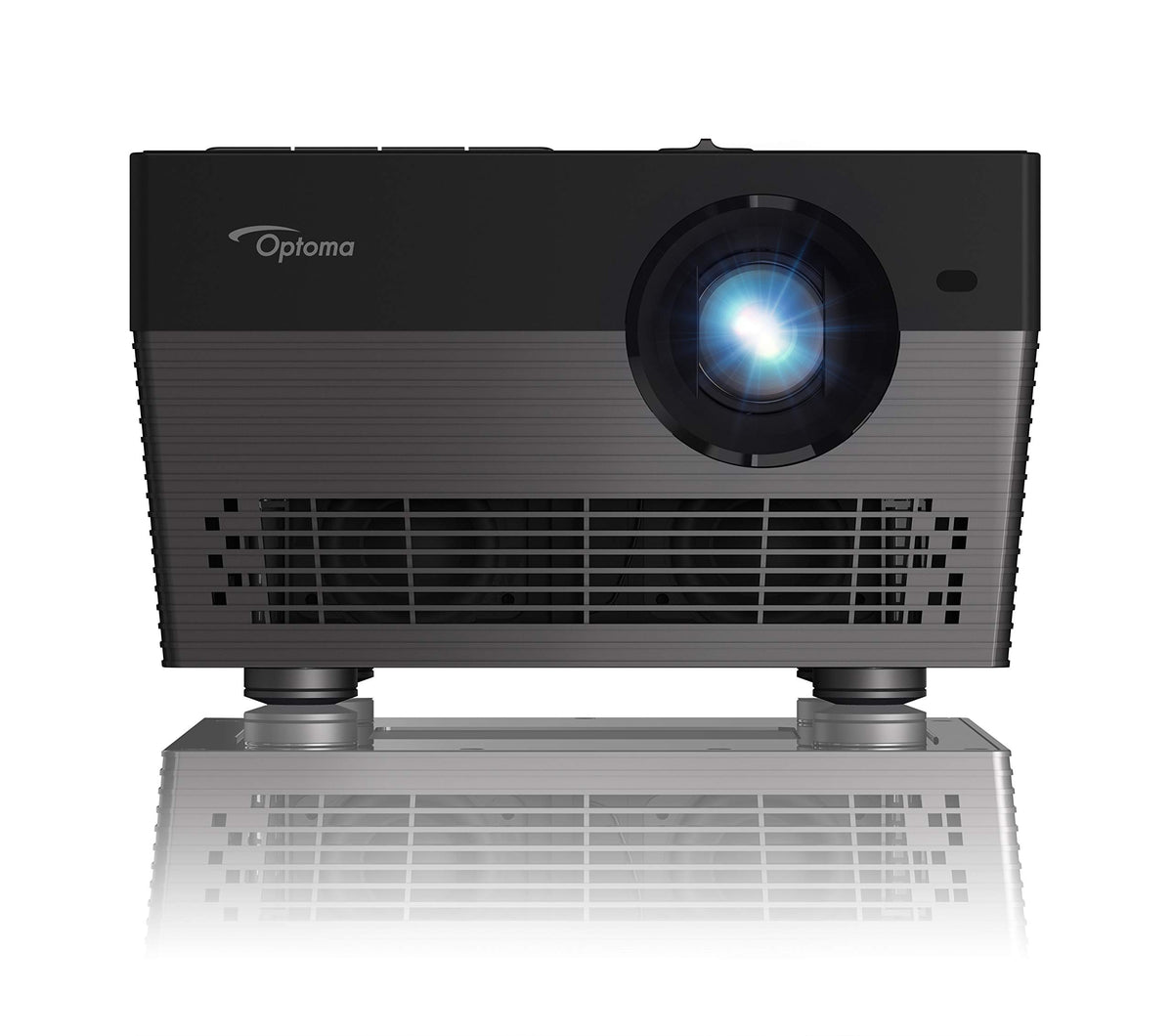 Optoma UHL55 4K LED Smart Projector with HDR, Bright 1500 lumens, Works with Alexa and Google Assistant, for Home Theaters and Outdoors, Auto Focus, Bluetooth Speaker Built in, Stream Netflix, Black