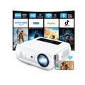 4K Outdoor Projector with Wifi and Bluetooth, Built-in Apps, Smart Projector with Auto Focus & Keystone, 1500 ANSI Lumens and 300" Movie Projector for Outdoor Use