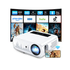4K Outdoor Projector with Wifi and Bluetooth, Built-in Apps, Smart Projector with Auto Focus & Keystone, 1500 ANSI Lumens and 300" Movie Projector for Outdoor Use