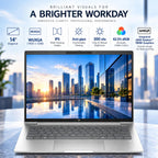 HP EliteBook 6 G1a 14" Premium Business Laptop, AMD Ryzen 7 PRO 250(Beats Intel Ultra 7 165U), 64GB DDR5 RAM, 1TB SSD, WUXGA IPS, Wi-Fi 7, Backlit Key, Fingerprint, Wolf Pro Security, Windows 11 Pro