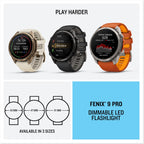Garmin fenix 9 Pro inReach (Fog Gray/Sandstone, 43mm) GPS Watch Gift Box