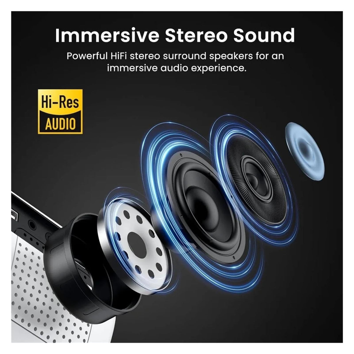 4K Projector, Bluetooth Home Theater Movie With Built-in Speaker