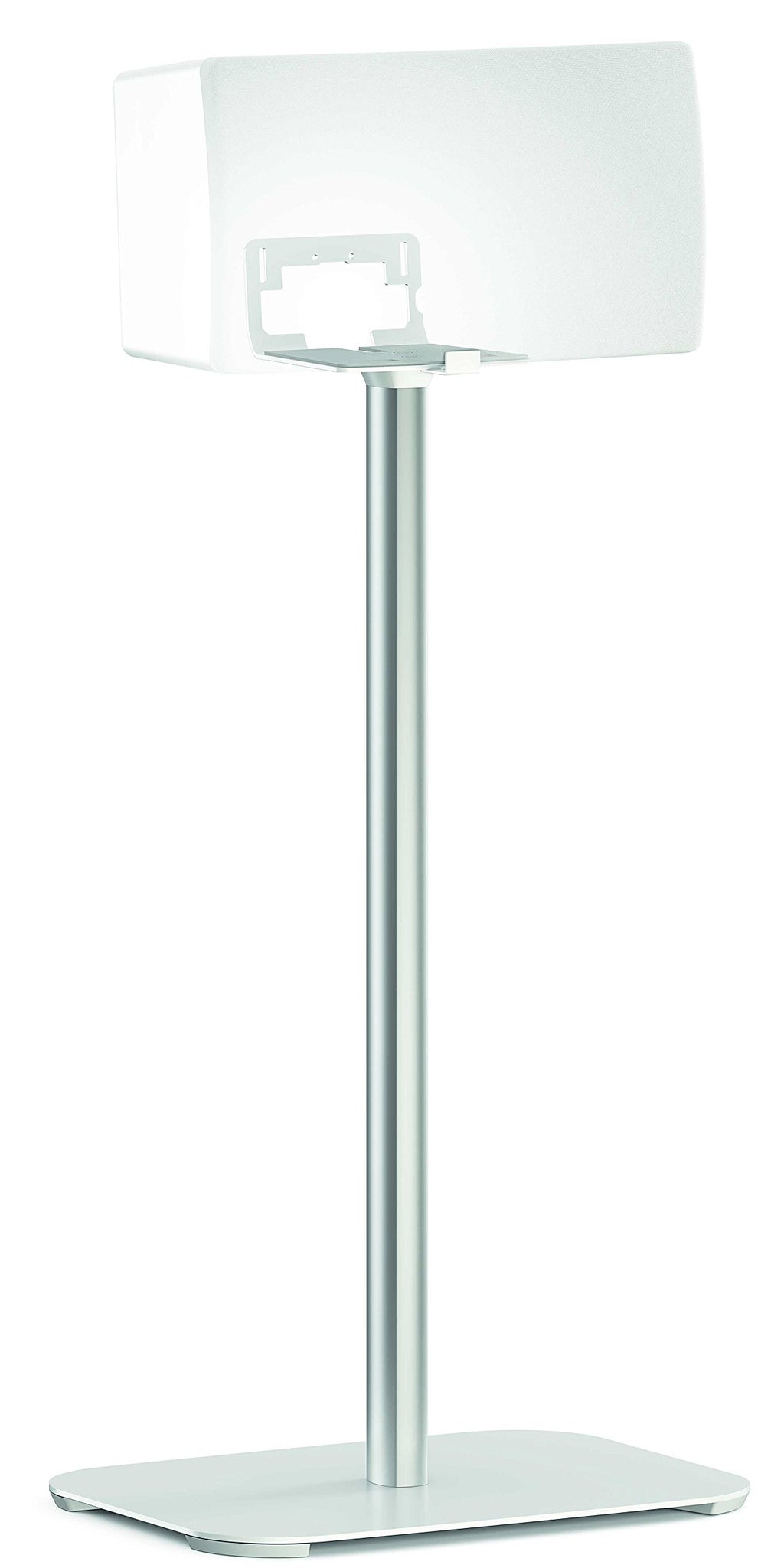 Vogel's Speaker Floor Stand, Universal and for SONOS Play - SOUND 3305 W for Play 5, Denon Heos 5 & 7 and other speakers, White (single stand)