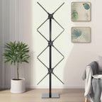 Missyou 71.3 Inch 3D Hologram Fan Splicing Display - 3 Pcs 65cm Holographic Projector Video Wall With Router And Tripod - WiFi App 3D Text Generator Bluetooth Audio - Naked Eye LED Commercial Ad Sign