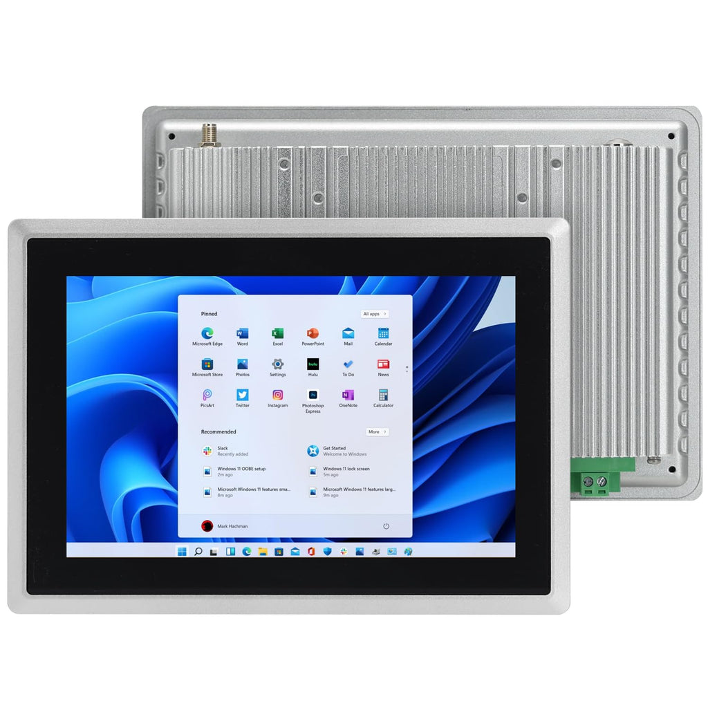 15.6-Inch Industrial Embedded Panel PC, Ratio 16:9 Multi-Touchscreen-Monitor,Industrial Touch Screen Panel Computer,WiFi & Built-in Speakers,IP65 Front,Win 10 I5 RAM 8G+256G SSD