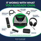 SEREONIC Portable Wireless Speakers for Smart TV - Ideal for TV Watching Without The Blaring Volume - Designed for Hard of Hearing, Elderly, and Seniors - 100ft Range