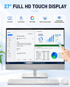 Dell 27" All-in-One Desktop Computer Touchscreen Intel Ultra 7 355 Wi-Fi 7