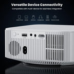 4K Outdoor Projector with Wifi and Bluetooth, Built-in Apps, Smart Projector with Auto Focus & Keystone, 1500 ANSI Lumens and 300" Movie Projector for Outdoor Use