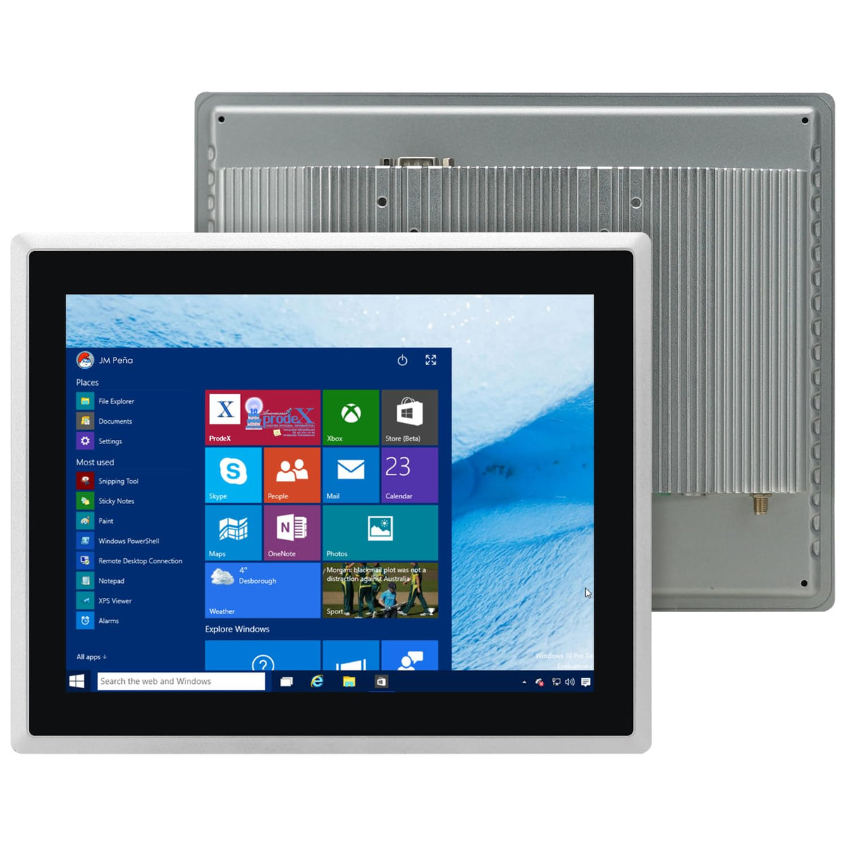 15.6-Inch Industrial Embedded Panel PC, Ratio 16:9 Multi-Touchscreen-Monitor,Industrial Touch Screen Panel Computer,WiFi & Built-in Speakers,IP65 Front,Win 10 I5 RAM 8G+256G SSD