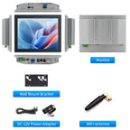 10.4" Industrial Touch Panel PC, Ratio 4:3 Multi-Touchscreen-Monitor,Wall Mounted Touch Screen Panel Computer,WiFi & Built-in Speakers,IP65 Front,Win 10 I5 RAM 8G+256G SSD