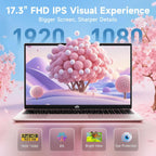 NIMO 17.3" FHD AI Laptop, 16GB 5600MHz DDR5 512GB SSD 6-Core AMD R5 6600H