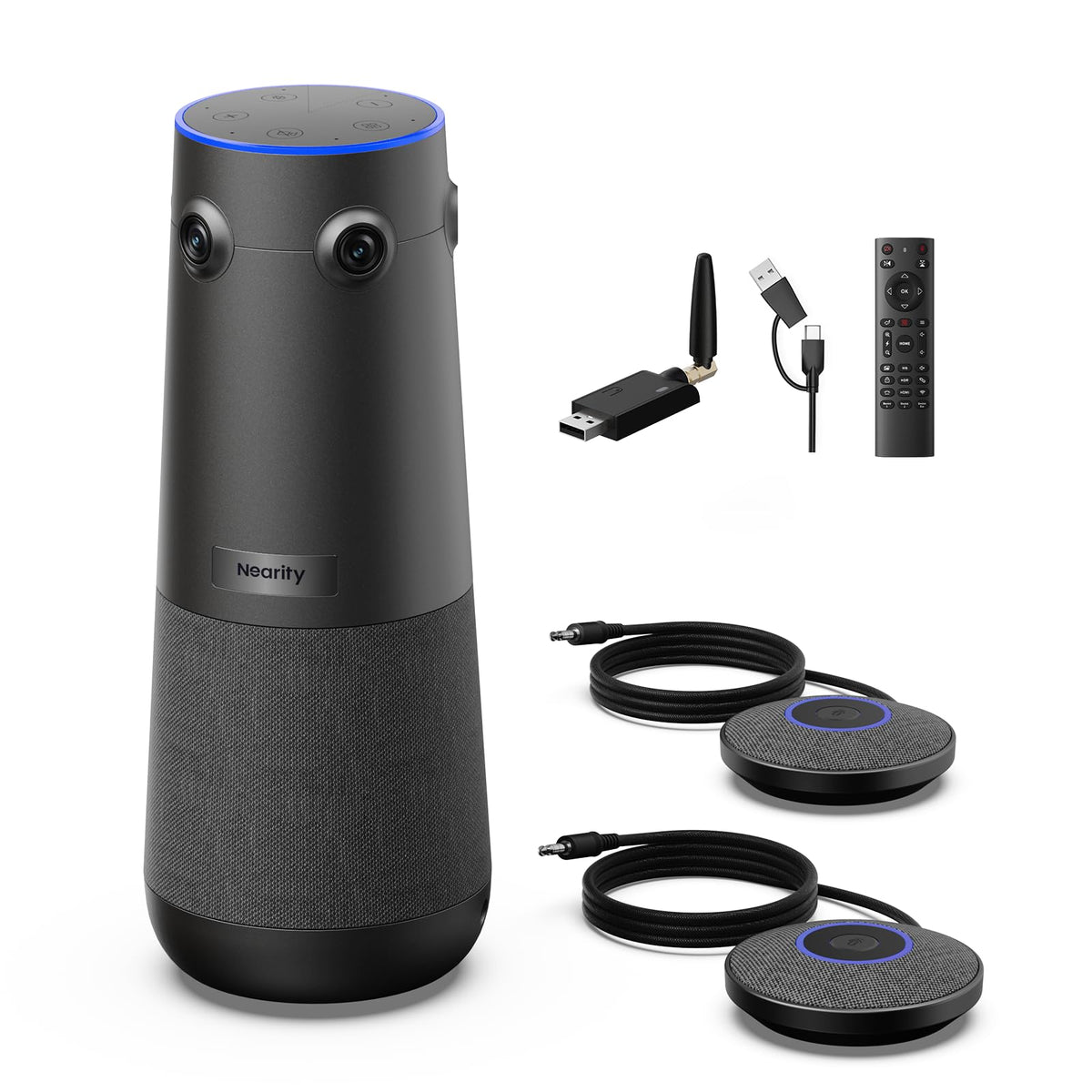 NEARITY 360 Alien 4K Video Conference Camera with 2 AM01 Mic & WiFi Adapter