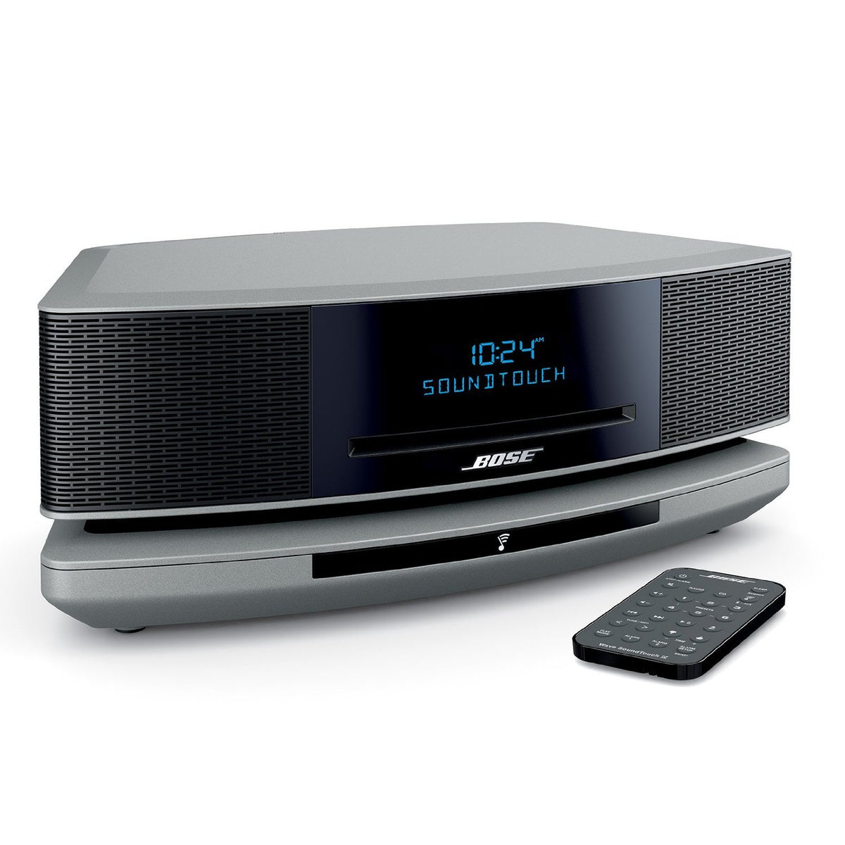 Bose Wave SoundTouch Music System IV, Works with Alexa, Platinum Silver - 738031-1310