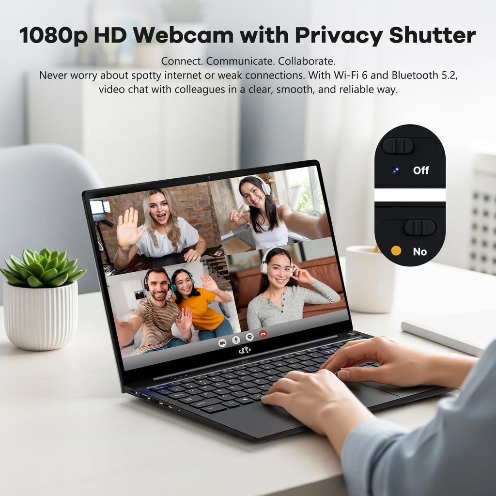 NIMO 15.6" FHD AI-Ready-Laptop, Intel i5-13420H, 16GB RAM, 512GB SSD, Win 11 (Beat i7-1355U, Up to 4.4 GHz) 100W Type-C Fingerprint Backlit Keyboard for Professionals & Students Office, Study & Travel