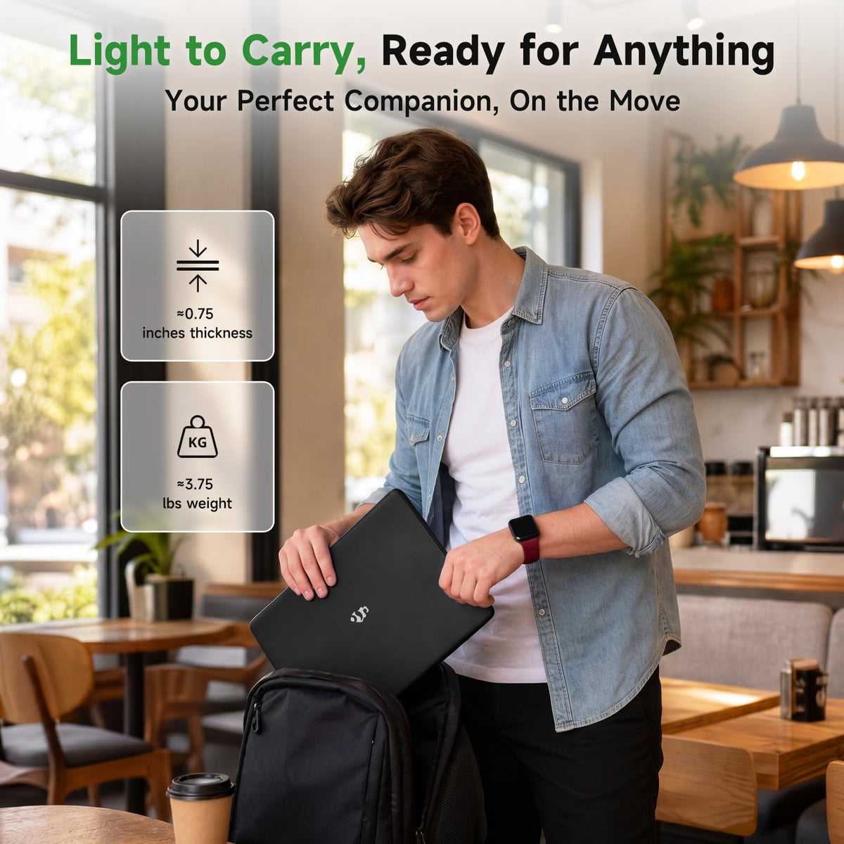 NIMO 15.6'' IPS FHD AI Laptop, AMD Ryzen 7 7735HS 64GB DDR5 RAM 2TB SSD